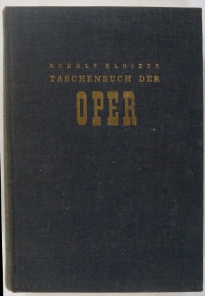 antiquarisches Buch – Rudolf Kloiber – Taschenbuch der Oper