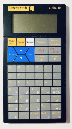 Langenscheidts Wörterbuch-Computer alpha 40 / Französisch alpha 40