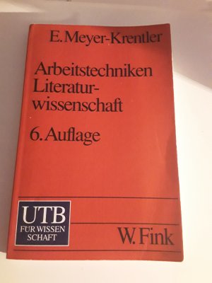 Arbeitstechniken Literaturwissenschaft