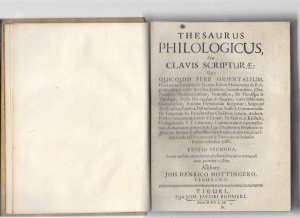 Thesaurus philologicus, seu clavis scripturae