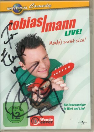 gebrauchter Film – Tobias Mann live - Man(n) sieht sich. DVD in signierter Hülle