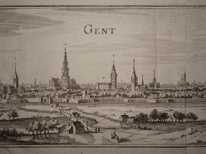 Gent - Panoramaansicht der Stadt