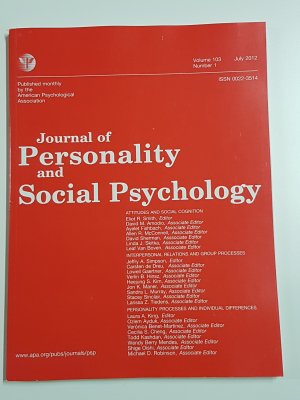 Journal of Personality and Social Psychology 103/1 (2012)