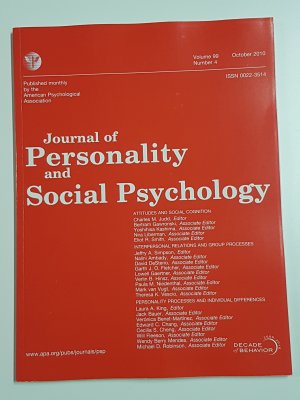 gebrauchtes Buch – Journal of Personality and Social Psychology 99/4 (2010)