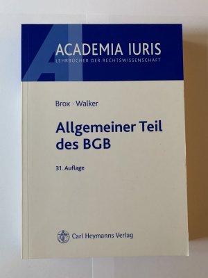 Allgemeiner Teil des BGB