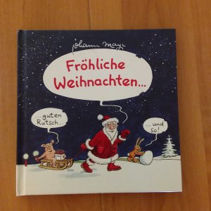 gebrauchtes Buch – Christine Guggemos – Fröhliche Weihnachten - Cartoon-Geschenkbuch