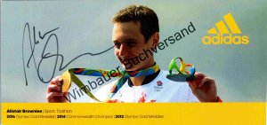 gebrauchtes Buch – Alistair Brownlee – Original Autogramm Alistair Brownlee Duathlon /// Autograph signiert signed signee