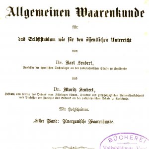 Handbuch der Allgemeinen Warenkunde… “ 1867