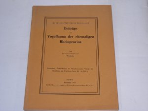 Decheniana. Verhandlungen des Naturhistorischen Vereins der Rheinlande. Band 110 (1957) Heft 1