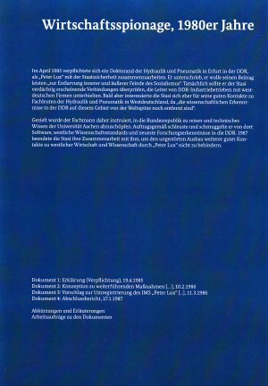 gebrauchtes Buch – DDR-Wirtschaftsspionage 1980er Jahre