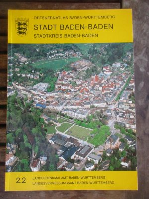 gebrauchtes Buch – Landesdenkmalamt Baden Württemberg/Landesvermessungsamt Baden-Württemberg – Ortskernatlas Baden-Württemberg - Stadt Baden-Baden - Stadtkreis Baden-Baden