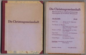 Die Christengemeinschaft. Diese Zeitschrift dient der religiösen Erneuerung der Gegenwart aus dem Geist eines sakramentalen Christentums, das durch die […]