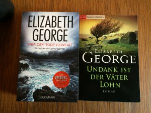 gebrauchtes Buch – Elizabeth George – Band 10 + 16 -  Inspector-Lynley - Wer dem Tode geweiht + Undank ist der Väter Lohn