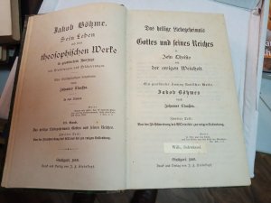 Jakob Böhme. Sein Leben und seine theosophischen Werke in geordnetem Auszuge mit Einleitungen und Erläuterungen. Band 1, Band 2, Band 3 (Jacob Böhme) […]