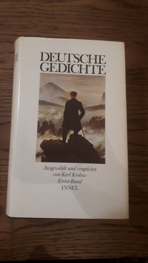 gebrauchtes Buch – Deutsche Gedichte. Ausgewählt und eingeleitet von Karl Krolow. Erster Band.