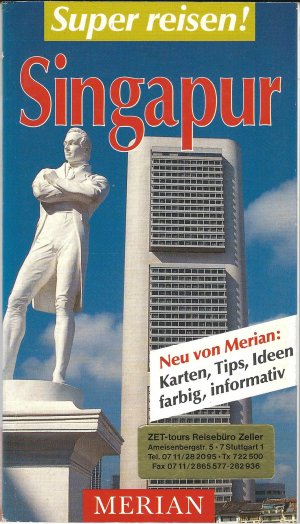 gebrauchtes Buch – Peter Seidlitz – Singapur - aus der Reihe: Merian Super reisen!