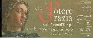 Eintrittskarte (Ticket): Ausstellung "Il Potere E La Grazia" (Kraft und Armut) im Palazzo Venezia, Rom