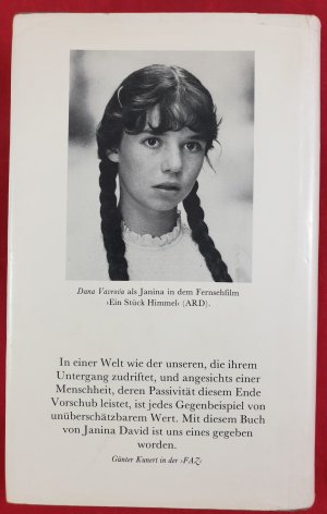 gebrauchtes Buch – Janina David – Ein Stück Erde - Das Ende einer Kindheit