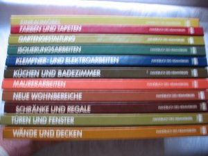 gebrauchtes Buch – Time - Life  – Handbuch des Heimwerkers - Konvolut von 11 : 1. Einbaumöbel - 2. Farben und Tapeten - 3. Gartengestaltung - 4. Isolierungsarbeiten - 5. Klempner- und Elektroarbeiten - 6. Küchen und Badezimmer - 7. Maurerarbeiten - 8. Neue Wohnbereiche - 9. Schränke und R