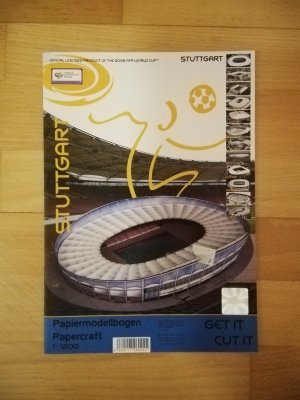 Fussballstation Stuttgart 1:1200 Papiermodellbogen
