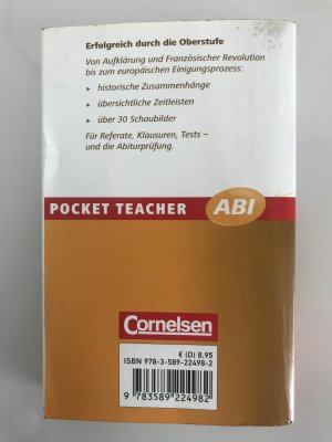 gebrauchtes Buch – Wilhelm Matthiessen – Pocket Teacher Abi. Sekundarstufe II - Neubearbeitung / Geschichte