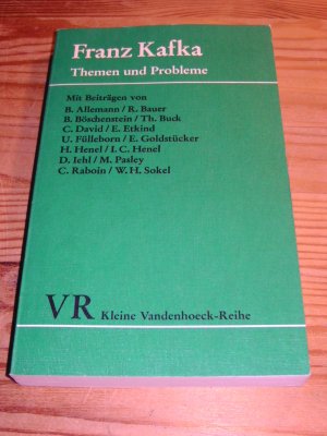Franz Kafka, Themen und Probleme (Kleine Vandenhoeck-Reihe ; 1451