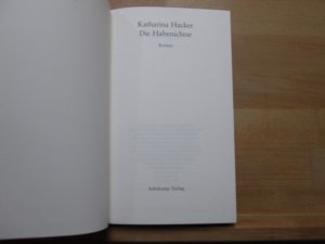 gebrauchtes Buch – Katharina Hacker – Die Habenichtse : Roman.