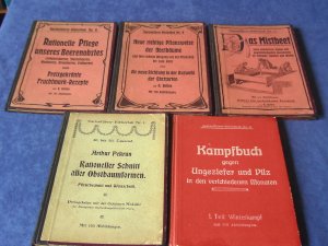 5 x Gartenführer-Bibliothek, Band Nr. 1, 2, 8, 9 und 11