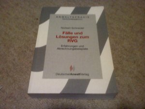 gebrauchtes Buch – Fälle und Lösungen zum RVG