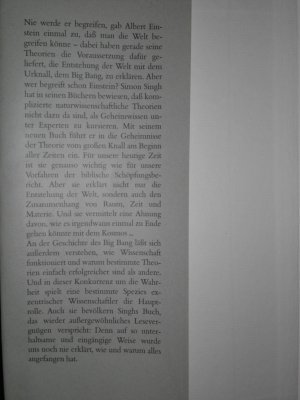 gebrauchtes Buch – Simon Singh – Big Bang
