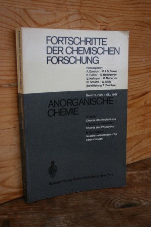 antiquarisches Buch – Davison, A.; Dewar – Fortschritte der chemischen Forschung, Bd. 13, Heft 1, Oktober 1969: Anorganische Chemie