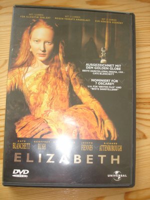 gebrauchter Film – Shekhar Kapur – Elizabeth (1998). Ausgezeichnet mit dem Golden Globe.