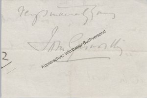 Original Autograph John Galsworthy (1867-1933) Nobelpreis Nobel prize literature 1932 /// Autogramm signiert signed signee