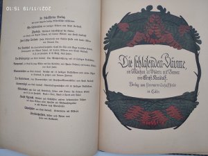 Die schlafenden Bäume. Ein Märchen in Bildern mit Versen. ERSTE AUSGABE