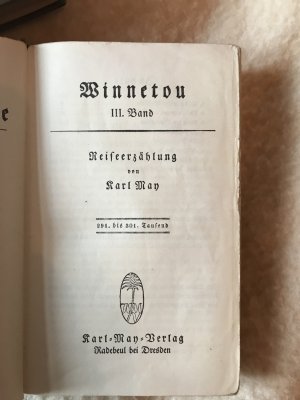 antiquarisches Buch – Karl May – Winnetous I-III