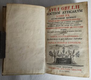 Noctium Atticarum libri XX. [= Noctes Attica. = Attische Nächte, lateinisch]