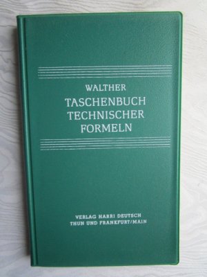 Taschenbuch technischer Formeln