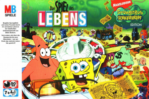 gebrauchtes Spiel – MB Spiele 42454100: Spiel des Lebens SpongeBob Schwammkopf Edition.