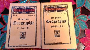 Miniatur-Bibliothek Nr. 25-27 & 28-30a: Die gesamte Geographie - Physischer Teil & Die Politische Geographie