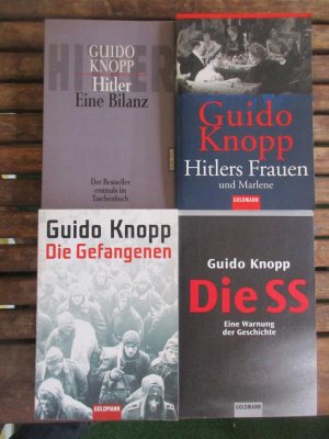 gebrauchtes Buch – Guido Knopp – Buchkonvolut - Die Gefangenen / Hitlers Frauen und Marlene / Hitler (Eine Bilanz) / Die SS (Eine Warnung der Geschichte)