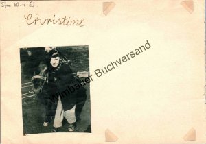 Autogramm Christine Kaufmann von 1953! (1945-2017) /// Autograph signiert signed signee