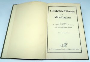 antiquarisches Buch – Städt. Markt- und Meßamt Nürnberg  – Geschützte Pflanzen in Mittelfranken.