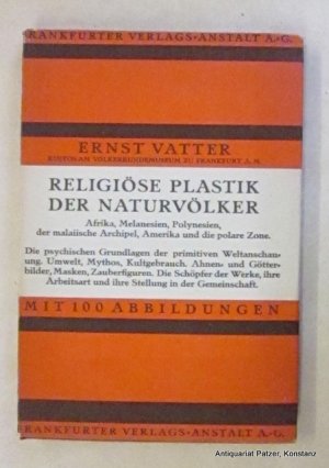 antiquarisches Buch – Ernst Vatter – Religiöse Plastik der Naturvölker