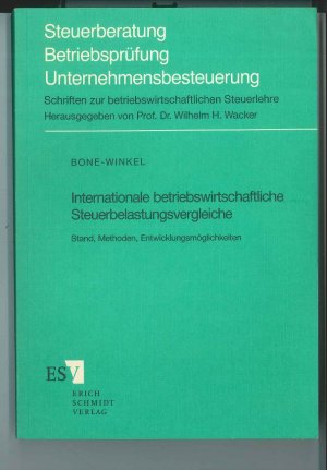 Internationale betriebswirtschaftliche Steuerbelastungsvergleiche