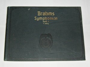 antiquarisches Buch – Brahms Symphonien ~ Band 1 ~ Jugendstil-Einband um 1900