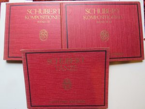 Original-Kompositionen für Klavier zu 4 Händen., Bd. I/II + II/IV + Sämtliche Tänze für Klavier zu 4 Händen