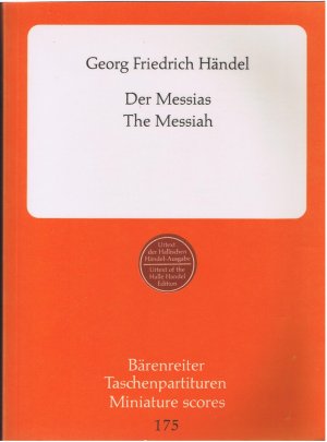 Der Messias - The Messiah - Urtext der Hallischen Händel-Ausgabe