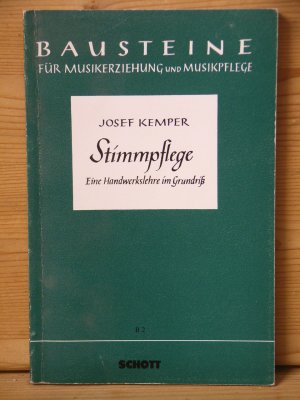 "Stimmpflege - Eine Handwerkslehre im Grundriß"