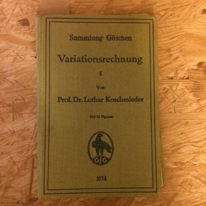 antiquarisches Buch – Lothar Koschmieder – Variationsrechnung 1