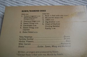 gebrauchter Tonträger – David Bowie – David Bowie - Diamond Dogs